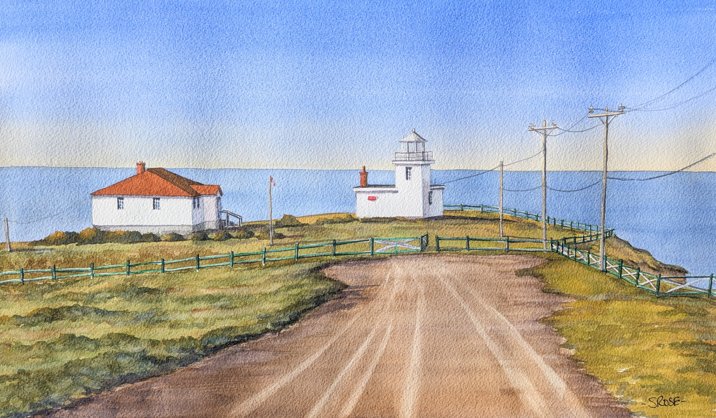 Bell Island Lighthouse, Newfoundland (watercolour)