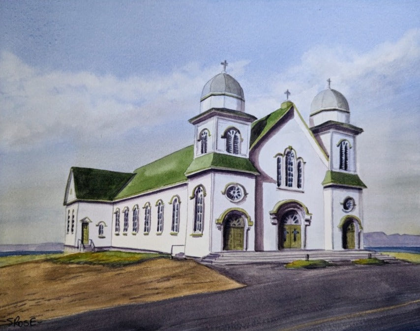 St. Michael's RC Church, The Front, Bell Island, Newfoundland (print)