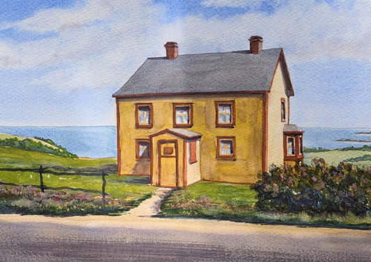Traditional House, Newfoundland (watercolour painting)