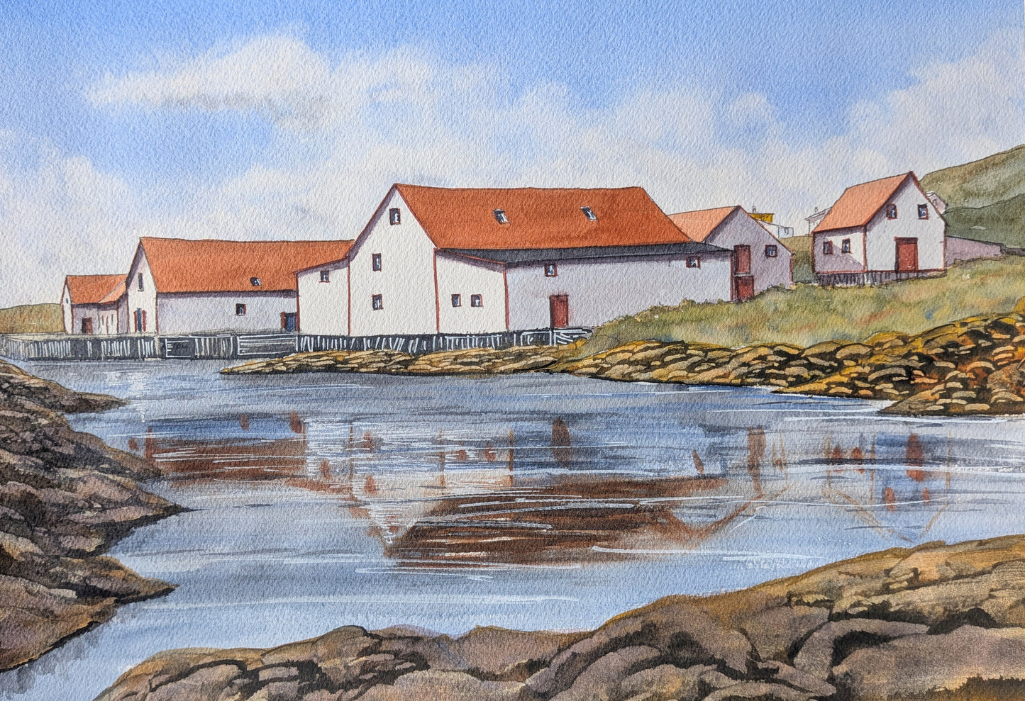 Battle Harbour, Labrador (watercolour painting)
