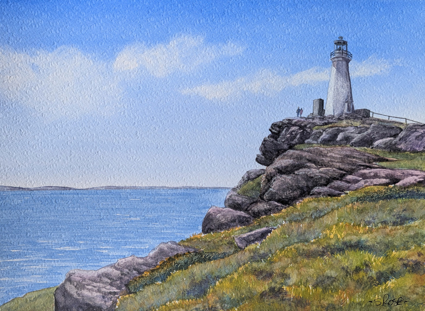 Cape Spear, Newfoundland (watercolour painting)