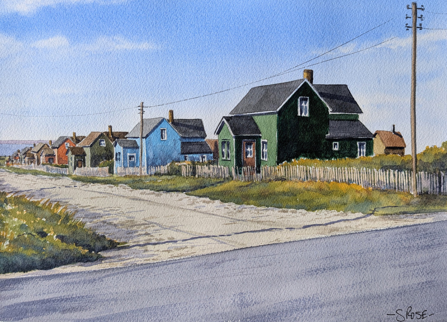 Wabana, Bell Island, Newfoundland (watercolour painting)