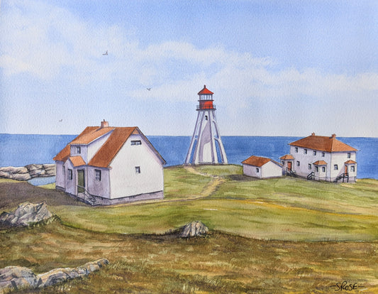 Lighthouse (watercolour painting)