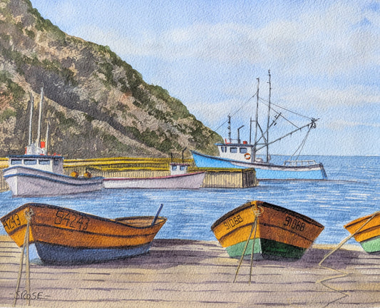 Rocky Harbour, Newfoundland (watercolour painting)