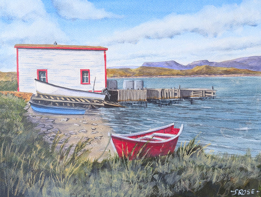 Woody Point, Newfoundland (watercolour painting)