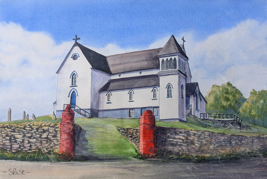 St. George's Church, Brigus, Newfoundland (watercolour painting)