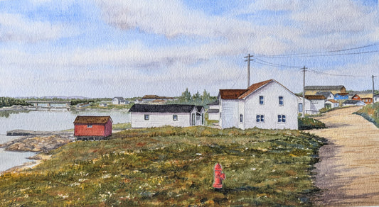 Mary's Harbour, Labrador (watercolour painting)